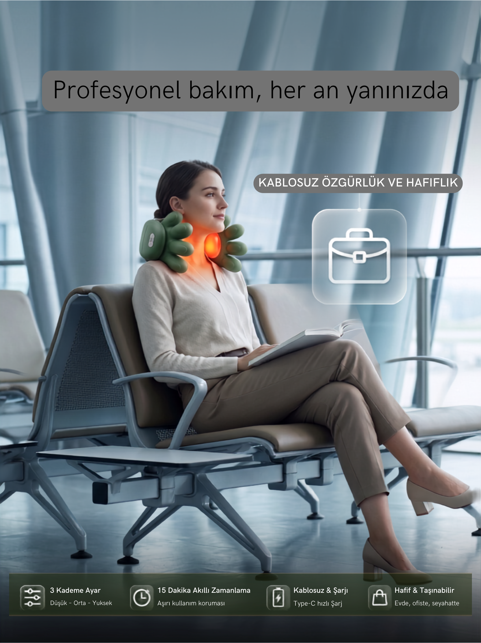 Profesyonel Boyun & Omuz Masaj Cihazı